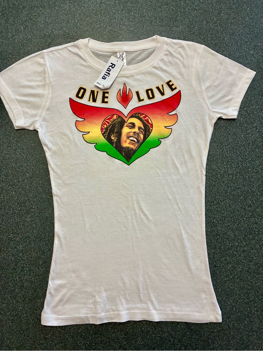 Vintage Bob Marley ‘One Love’ Ladies T-Shirt (XL)